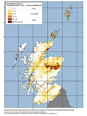 Scotland Radon Map